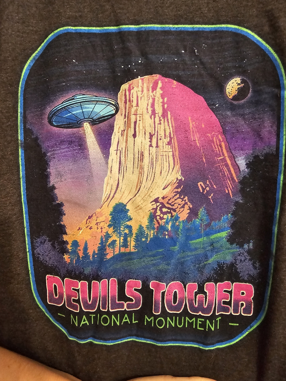 Devils Tower National Monument Graphic Tee - Dark Grey
